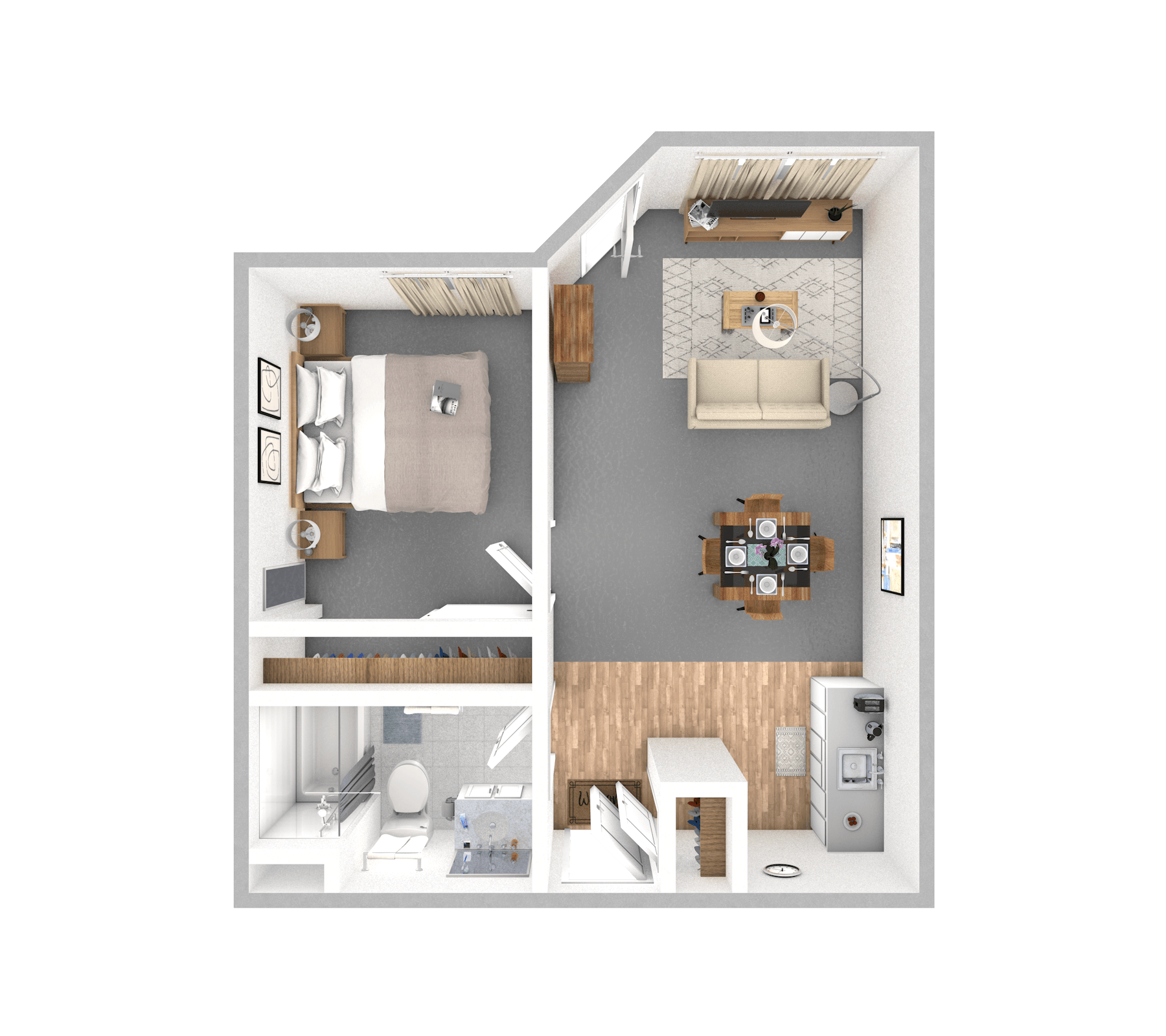 One Bedroom | One Bathroom